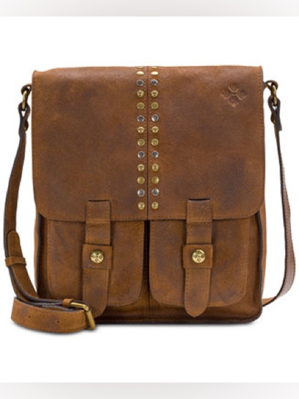 Patricia Nash Armeno Studded Crossbody Messenger Bag